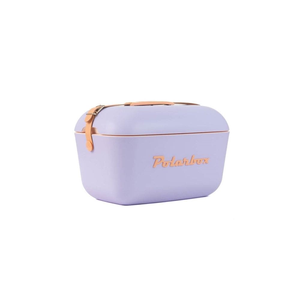 Bolsa Térmica Cooler Retrô Com Alça Em Couro 20 Litros - Lilás Inverno