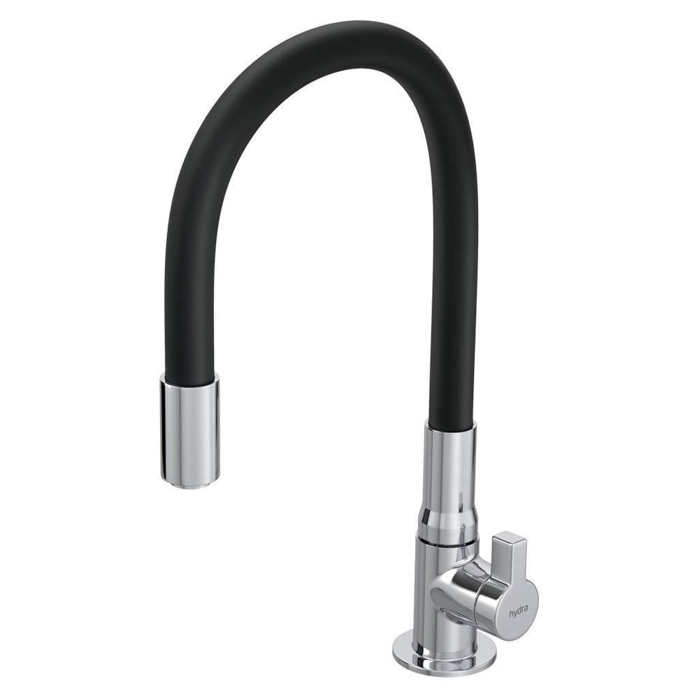 Torneira Flexível Hydramotion De Bancada Hydra Preto Crom