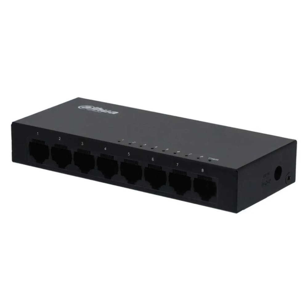 Switch Dahua Gigabit De 8 Portas De Metal Dh-Pfs3008-8Gt