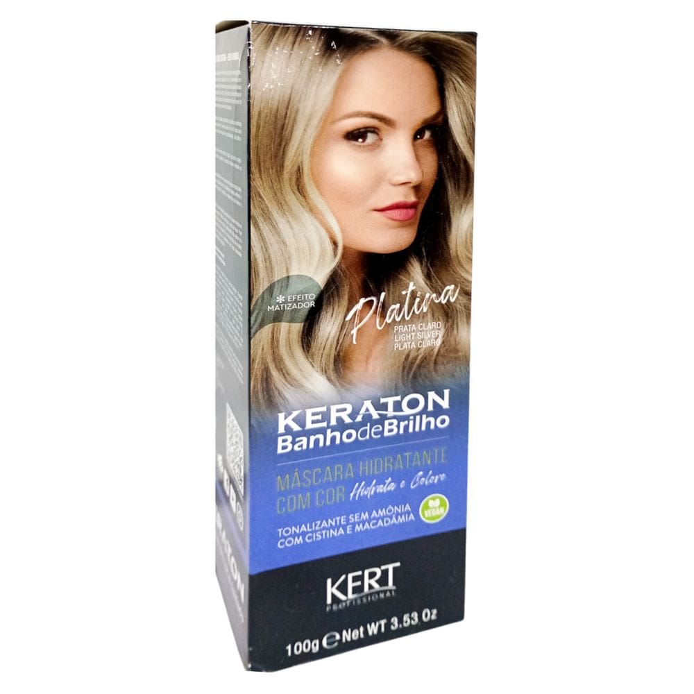 Keraton Banho De Brilho Platina 100G