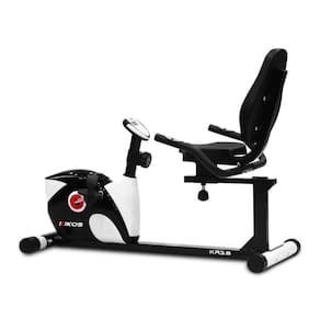 Bicicleta Ergométrica Horizontal Kikos KR3.8 Magnética Capacidade 100kg 5 Funções e 8 Níveis