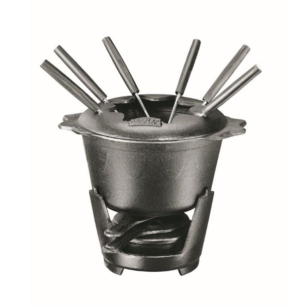 Fondue Queijo Chocolate Preto Ferro Panela Mineira 18cm 1,2L