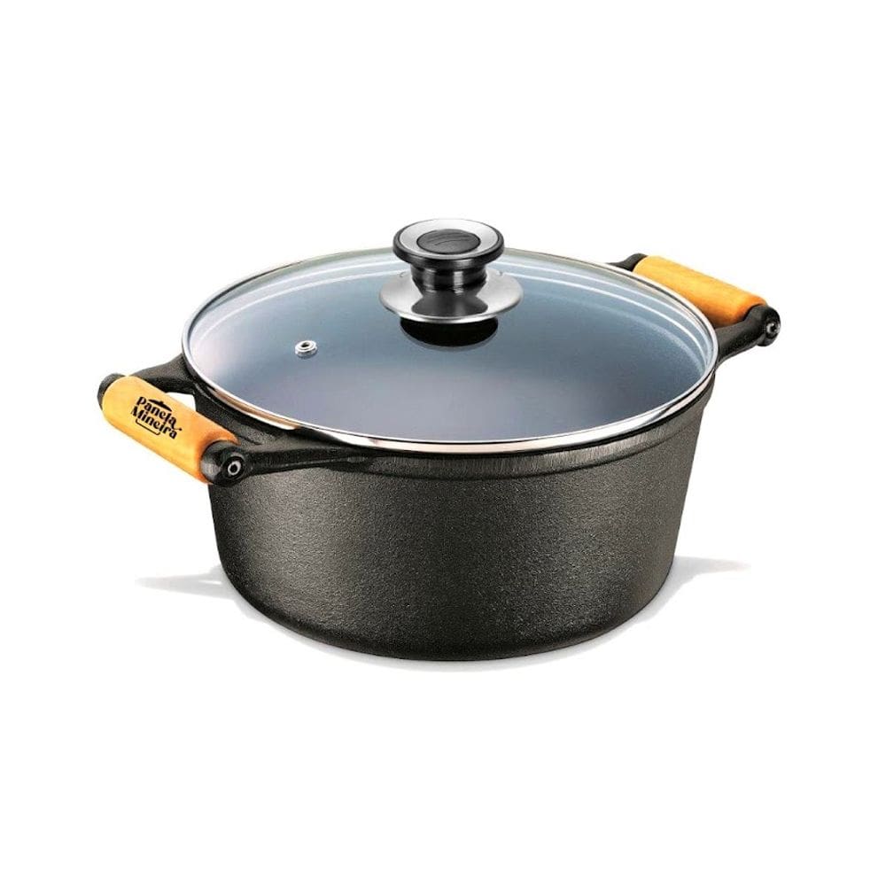 Caçarola Tradição Ferro T Vidro Panela Mineira AM 28cm 6L