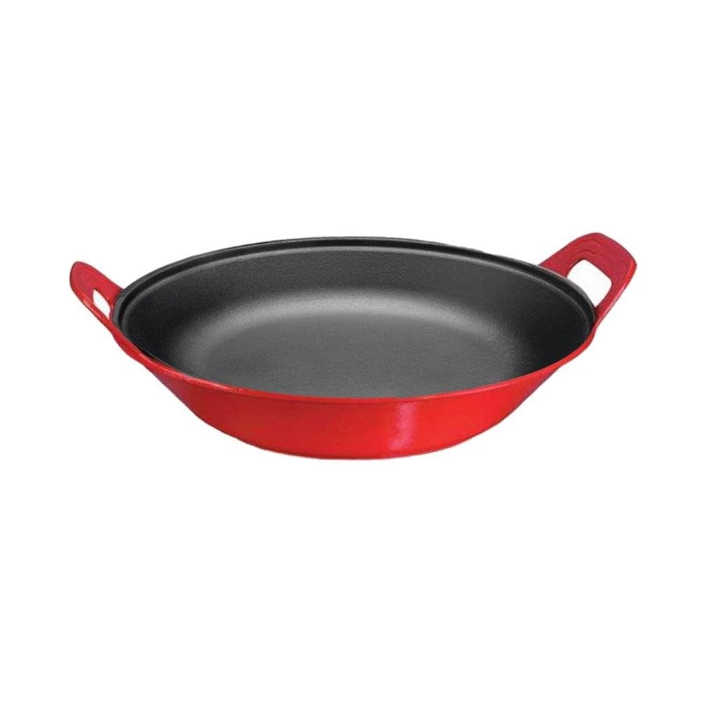 Panela Mineira Para Risoto Vermelha de Ferro Fundido 36cm 5L