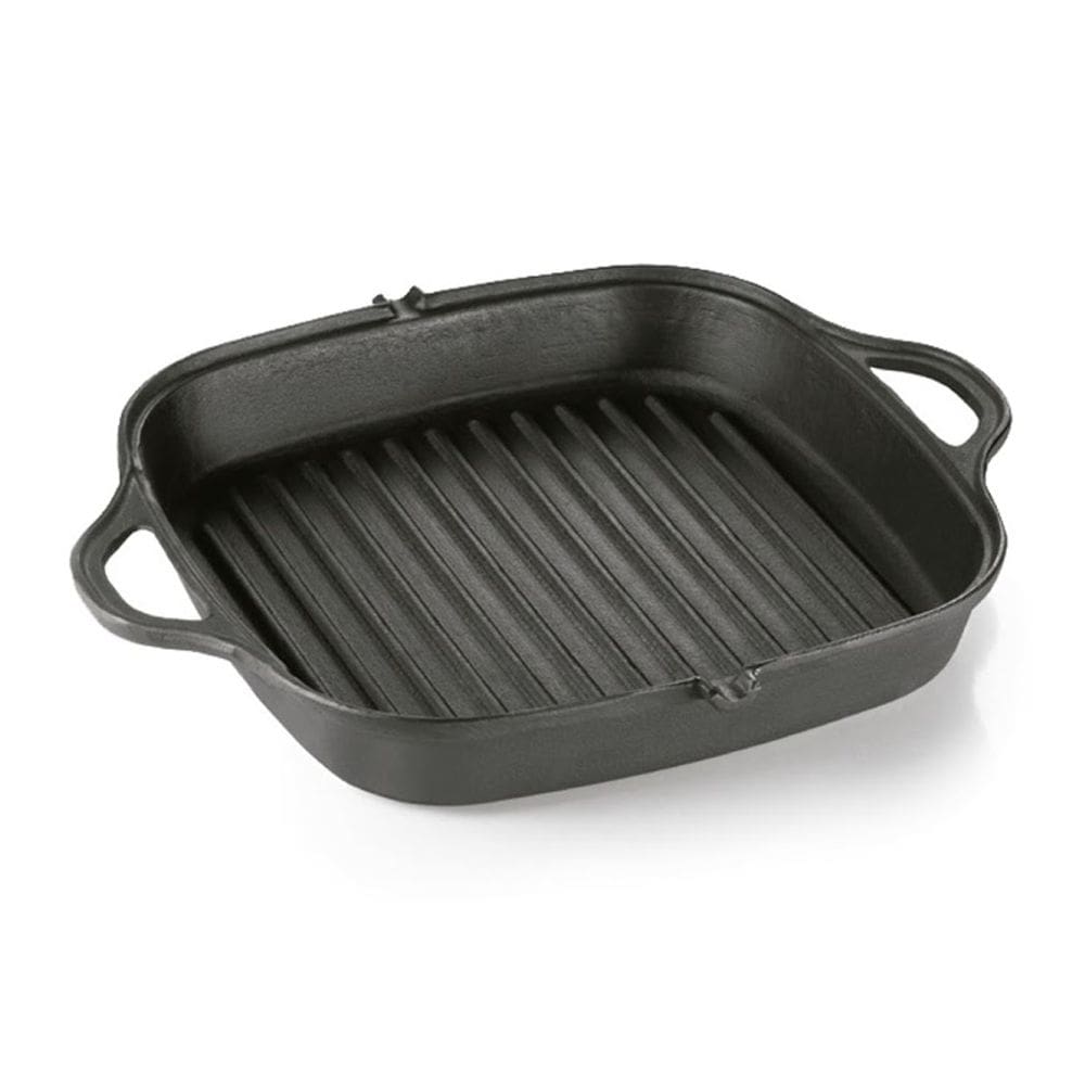 Frigideira Grill Quadrada PanelaMineira Alça Ferro 26cm 1,8L