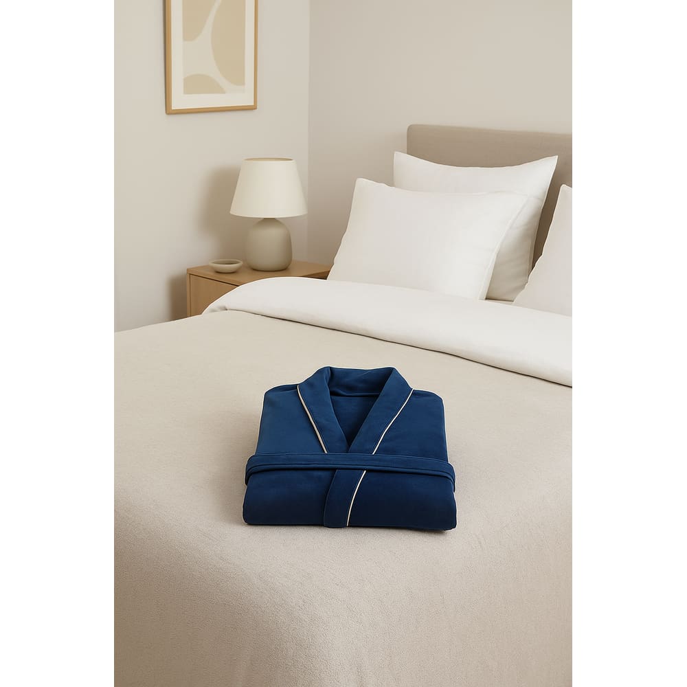Roupão De Plush Peluciado Blanket 300 P - Kacyumara - Roupão 300 Blue Night