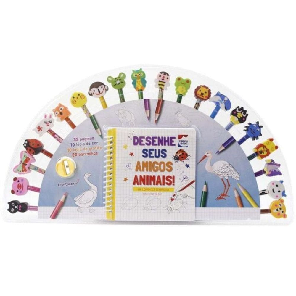 Desenhe Seus Amigos Animais - Um Livro-kit Divertido