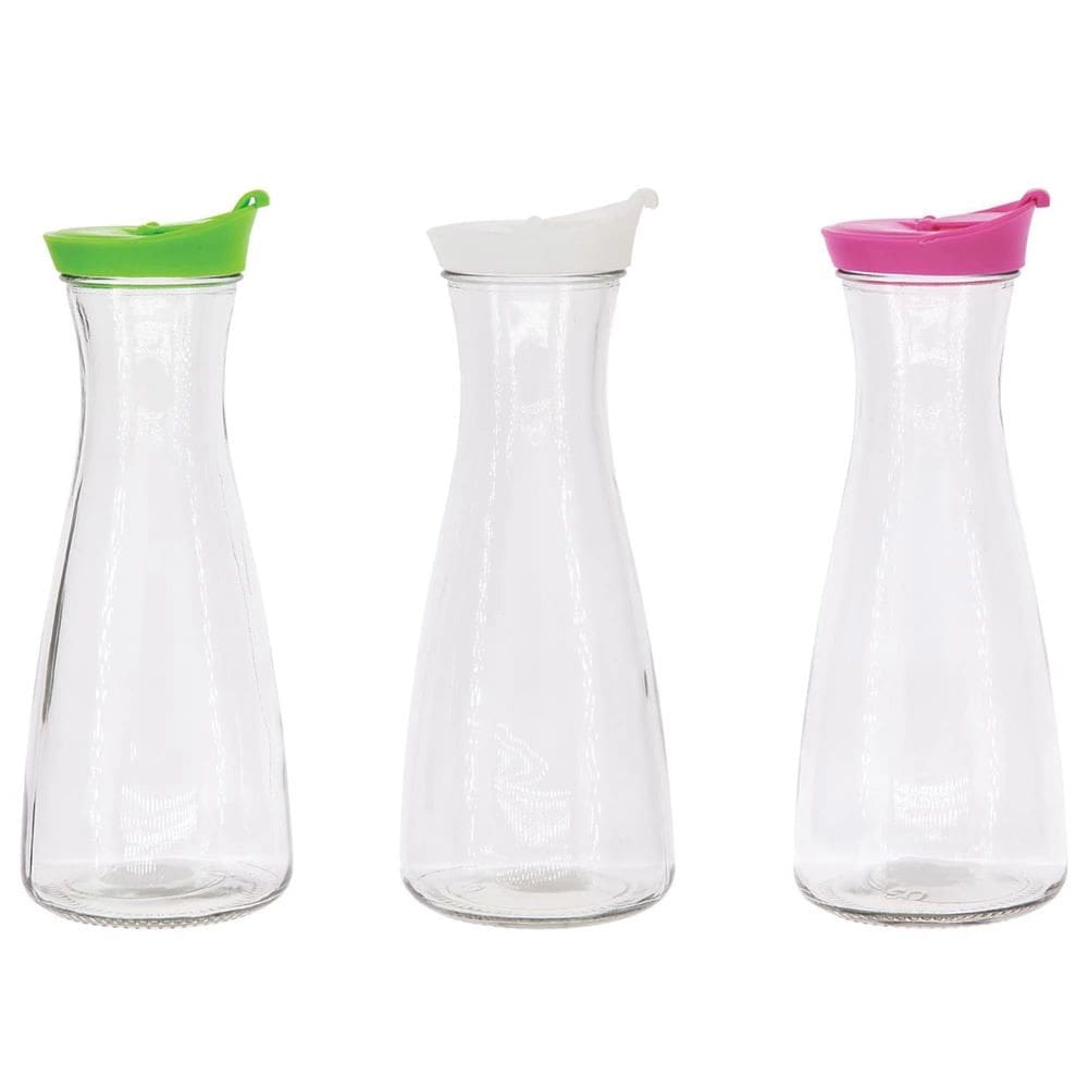 Jarra de Vidro Multiuso Cazza com Tampa 940ml - Item Variado