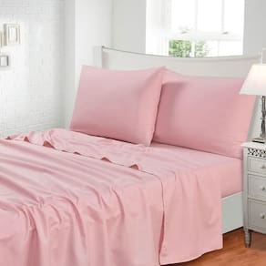 Jogo De Cama 3 Peças 300 Fios Toque De Seda - Jolitex - Rosê - Casal
