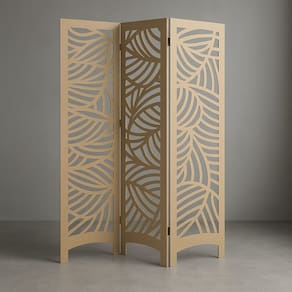 Biombo Divisória de MDF 1,80x1,80m | 3 Folhas | Dobrável | Desmontável