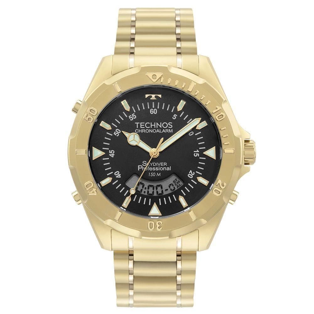 Relógio Technos Masculino Skydiver Dourado - Wt2050awn/1p
