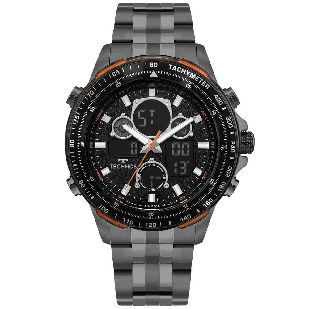 Relógio Technos Masculino Digitech Grafite - Bj4130ac/1p
