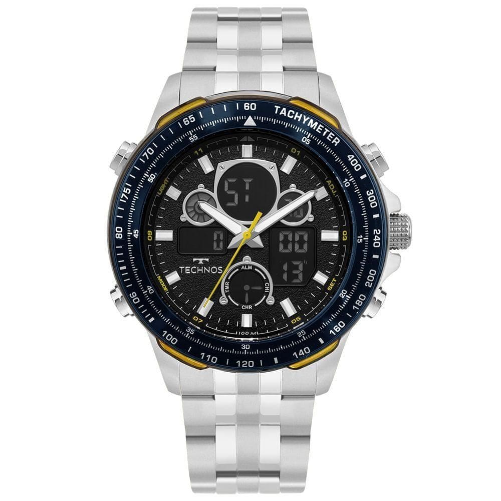 Relógio Technos Masculino Digitech Prata - Bj4130ab/1p