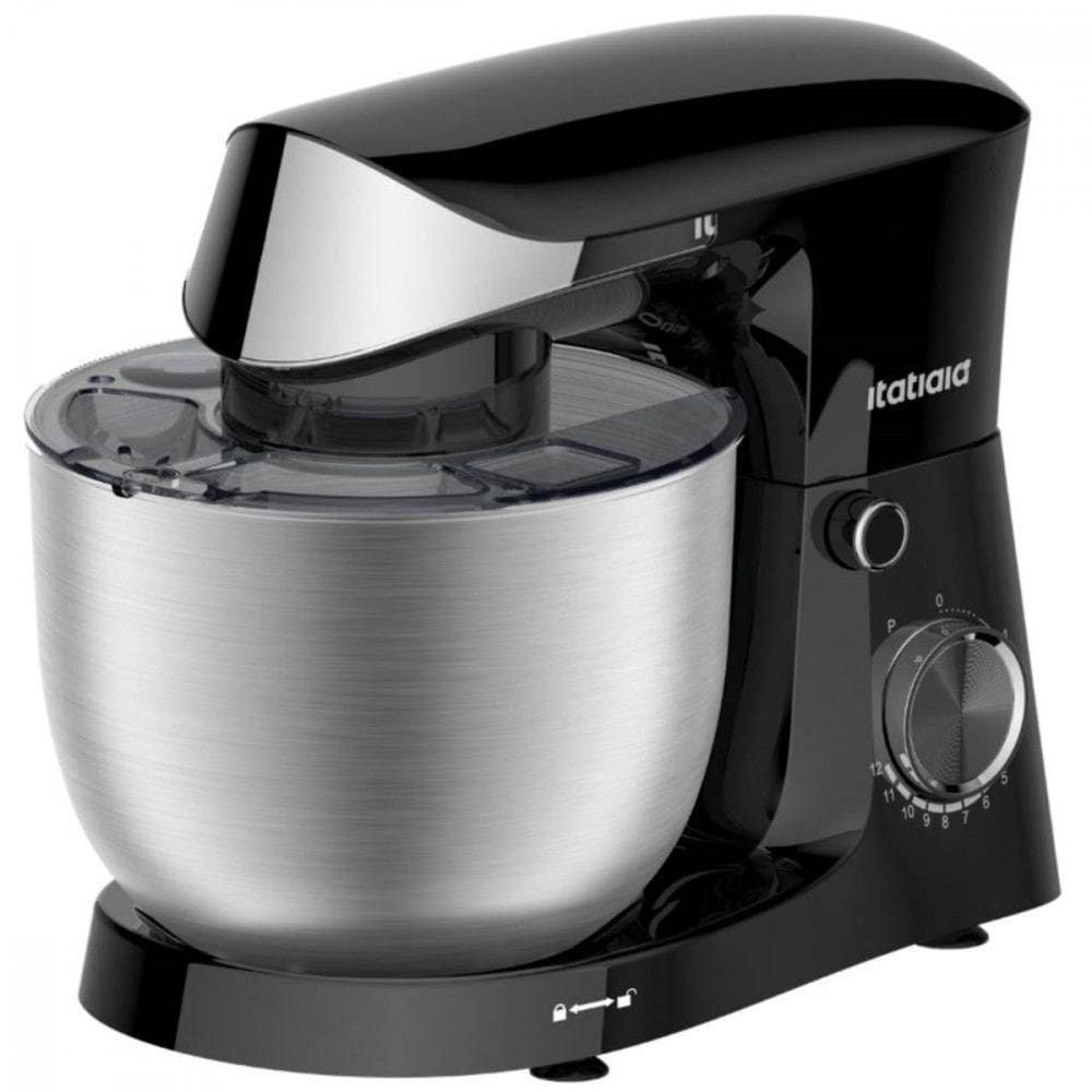 Batedeira Itatiaia Midi Tigela Inox 12 Velocidades Inox/Preto 4,5L 110V