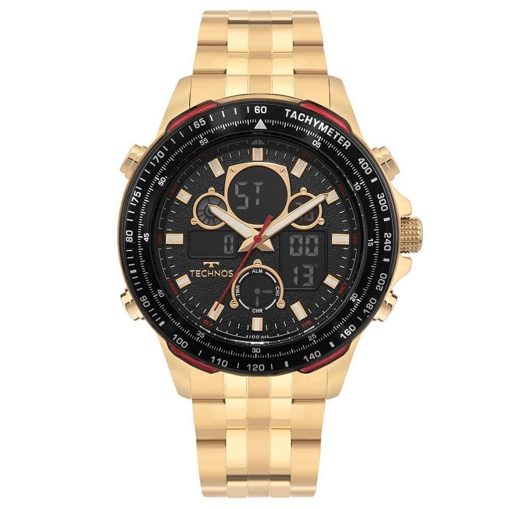 Relógio Technos Masculino Digitech Dourado - Bj4130aa/1p