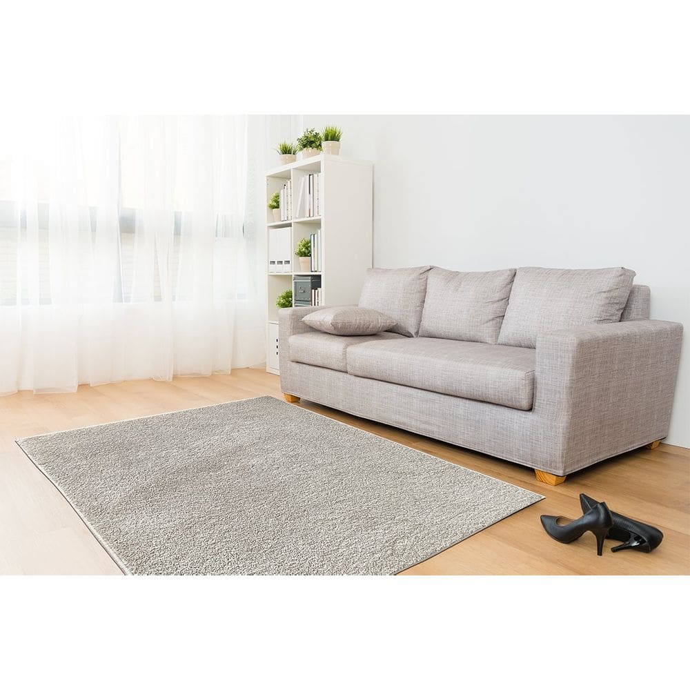 Tapete Vip Class Pelo Baixo Antiderrapante - Jolitex - Bege - 140x200cm