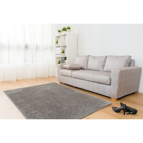 Tapete Vip Class Pelo Baixo Antiderrapante - Jolitex - Cinza - 50x90cm