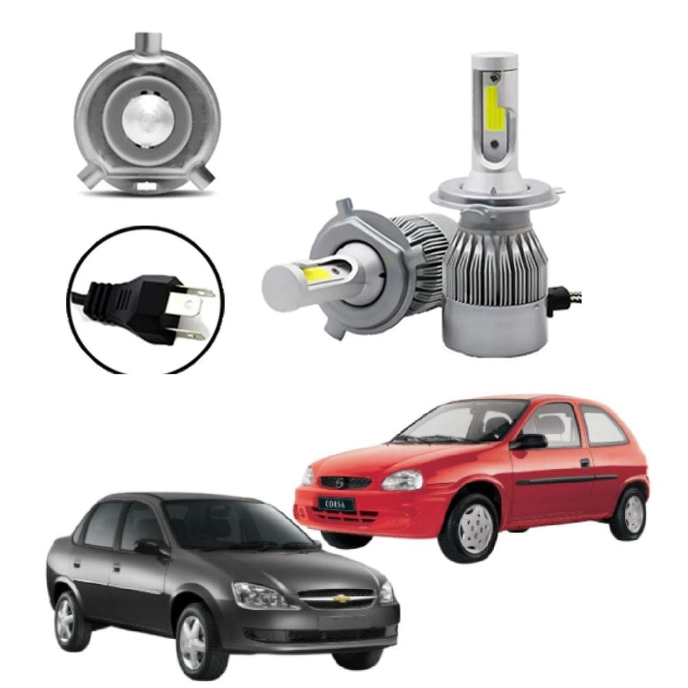 Lâmpada de Led Farol Alto e Baixo Celta Prisma 2002 a 2015