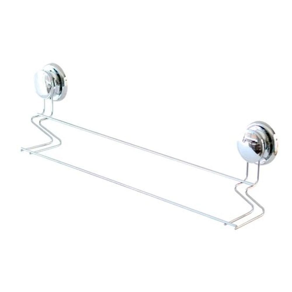 Suporte Porta Toalha Com Ventosa Aço Inoxidável Sem Furo 57x15x7cm - Jolitex MEK