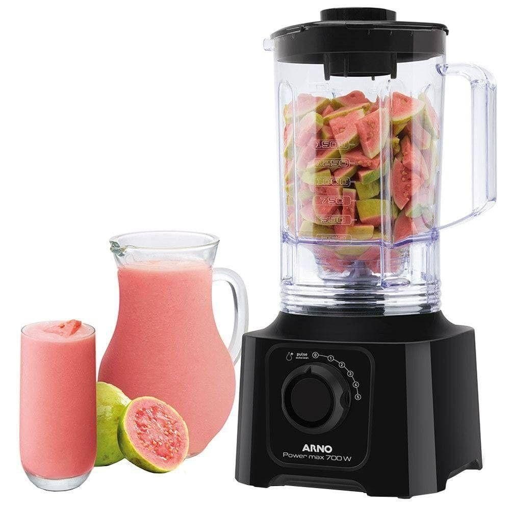 Liquidificador Arno Elegance 700w Utra Turbo 5 Velocidades Preto 110V