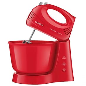 Batedeira Mondial Ultra Turbo 400w 3 Velocidades 220V Vermelho