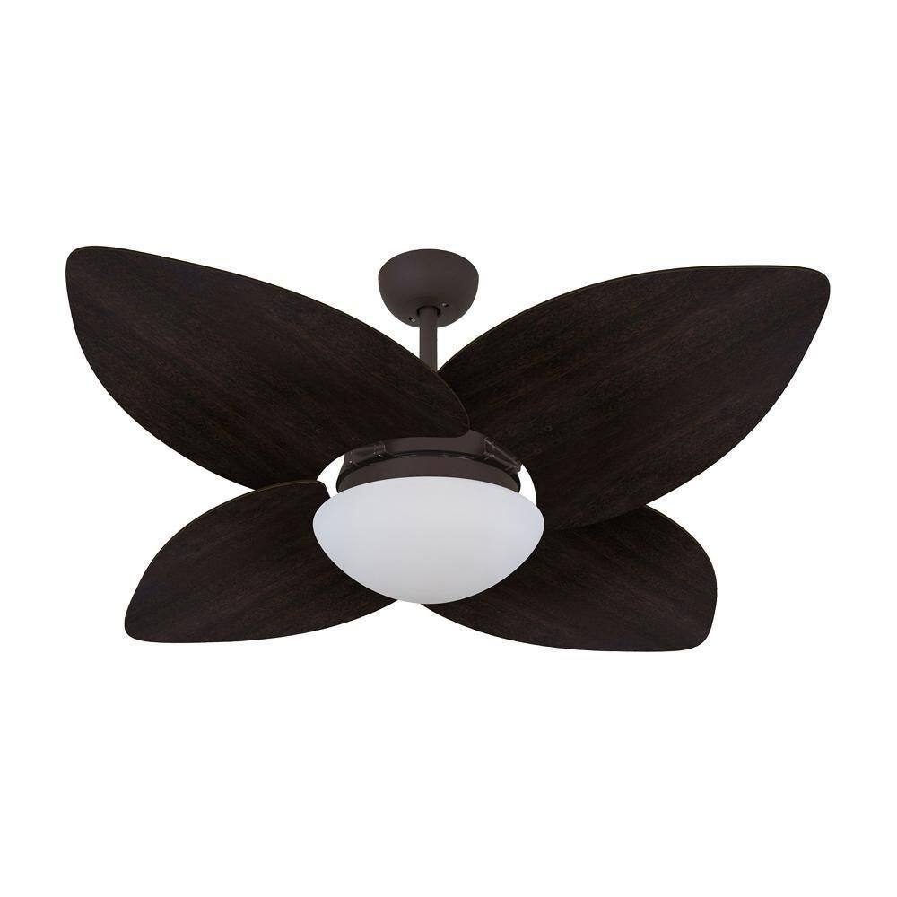 Ventilador De Teto Dormamu Marrom Texturizado 4 Pás 127v