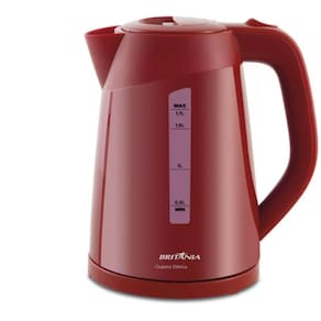 Chaleira Eletrica Britania 1,7l Desligamento Automatico 1200w Vermelho 110V