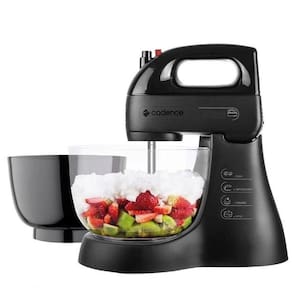 Batedeira Cadence Turbo Black 200w 4 Velocidades Tigela Dupla 110V