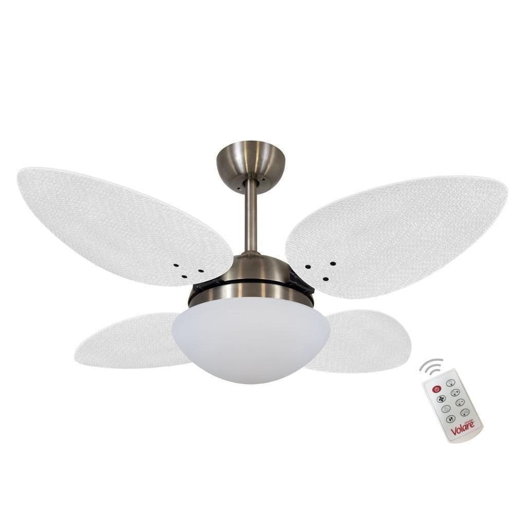 Ventilador Volare P Palmae Branco 127v E Controle Remoto