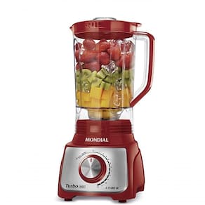 Liquidificador Mondial 1200w Luxx Line 3l Vermelho 110V