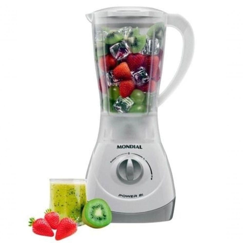 Liquidificador Mondial Branco 2 Velocidades 500w 2l 220V
