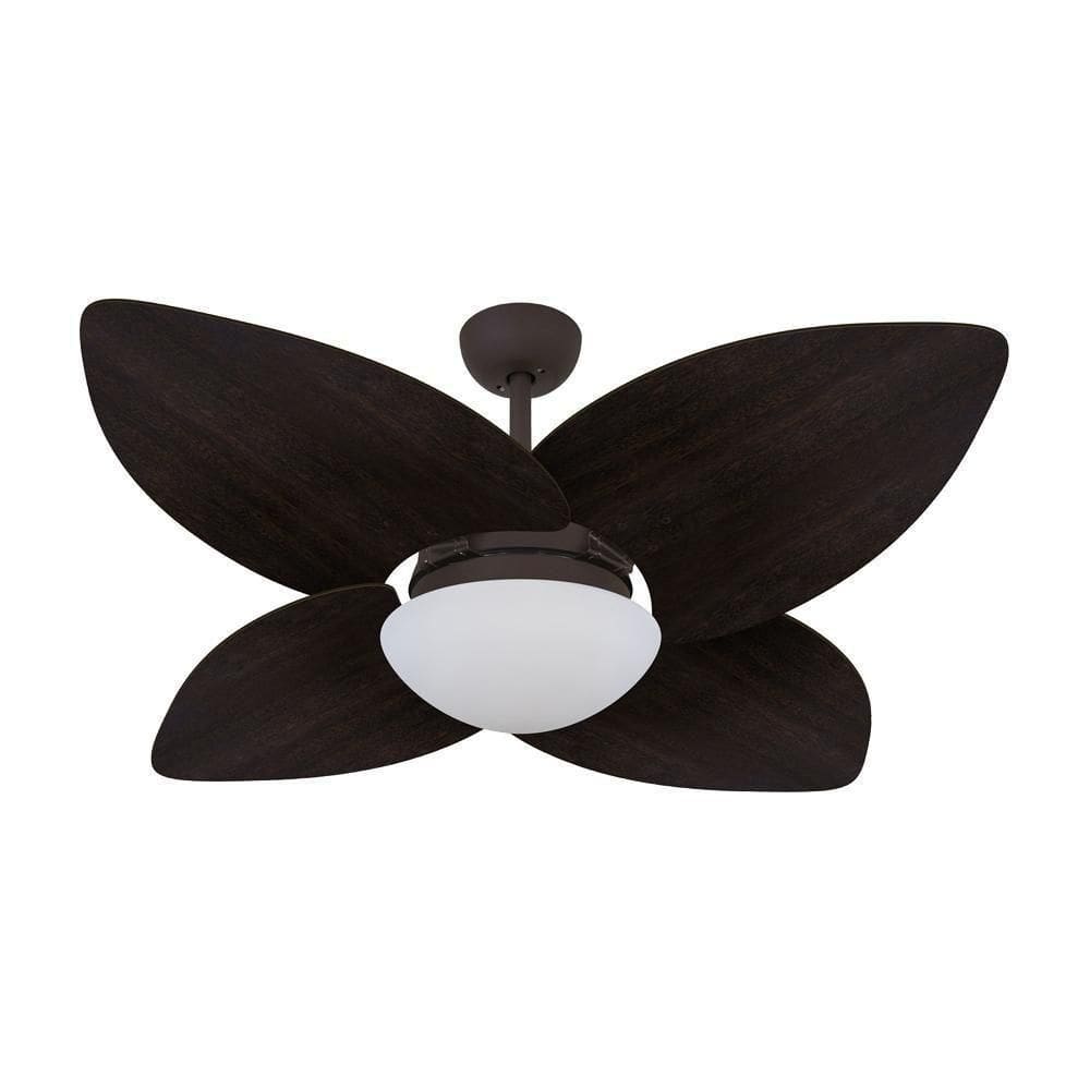 Ventilador De Teto Dormamu Marrom Texturizado 4 Pás 220v