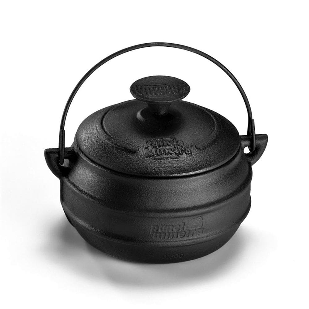 Cumbuca Tradição Arco Tampa Ferro Panela Mineira 10cm 0,6L