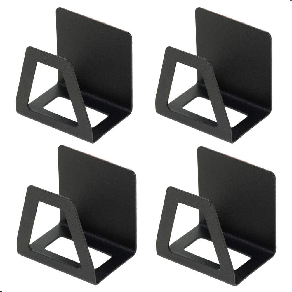 Kit 4 Porta Esponja De Pia Cozinha Preto Adesivo F.Premium