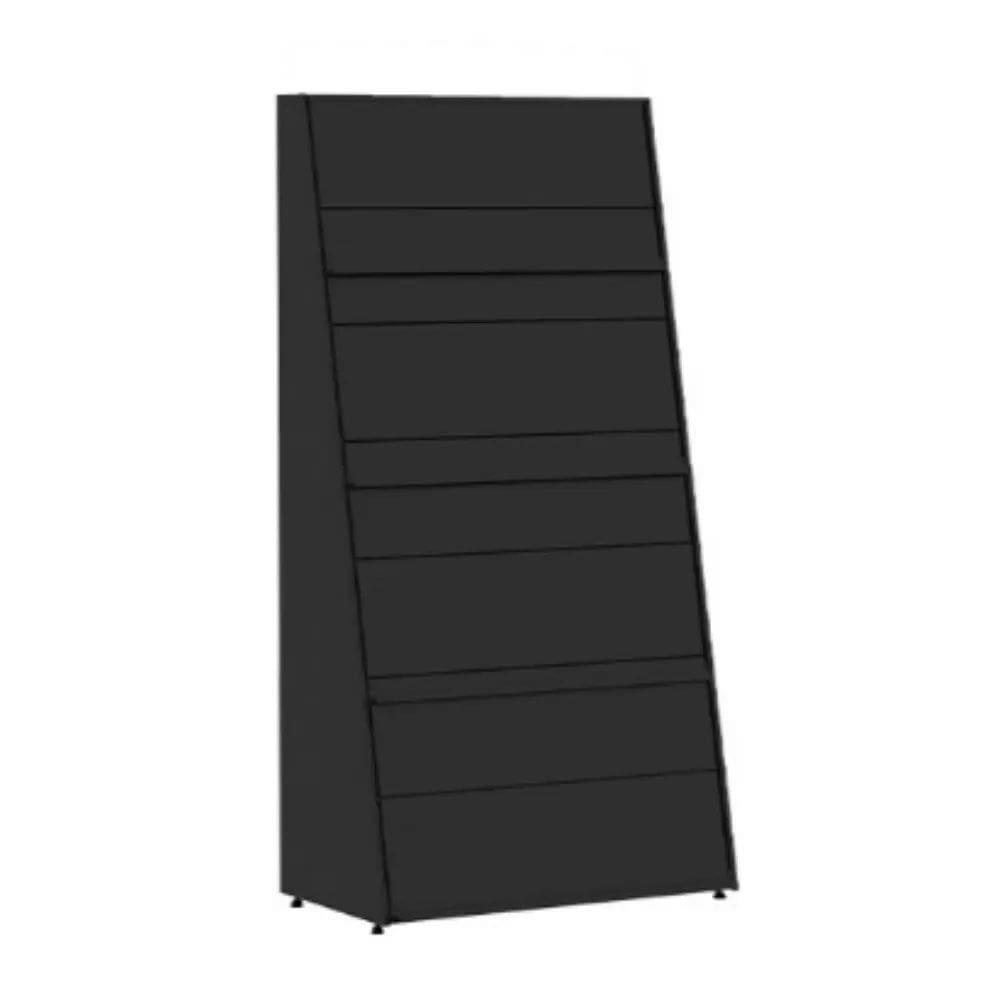 Gôndola Piso Preta Parede Inicial 1,92 x 96cm x 55m c/ 4 Porta Pisos Amapá