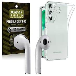 Capa Para Galaxy A26 + Fone Bluetooth + Película de Vidro 3D - Armyshield