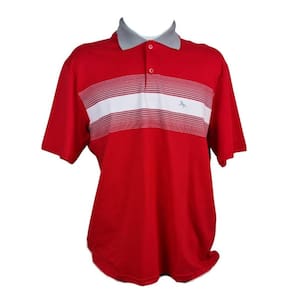 Camiseta Polo Masculina BVS Vermelha Listras GG