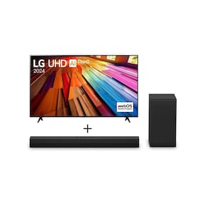 Combo LG Smart TV UHD 4K UT80 50 polegadas 50UT8000 + Soundbar S40T 300W RMS, 2.1 Canais, Dolby Digital