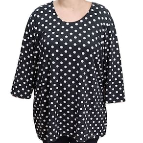 Blusa Feminina Manga 3/4 Bolinhas Raio de luz