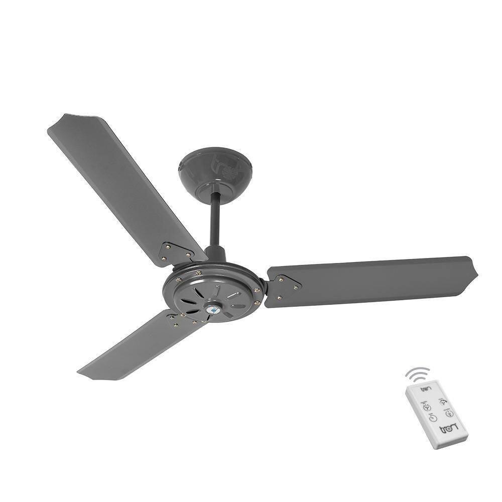 Ventilador Ipanema Grafite 110v 3 Pás E Controle