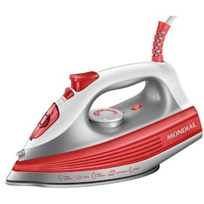 Ferro De Passar A Vapor Mondial Ceramic Turbo Luxx Red 1200w 110V