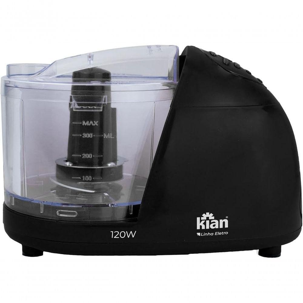 Mini Processador Triturador Moedor De Alimentos 1200W Kian 500ml Preto 110V