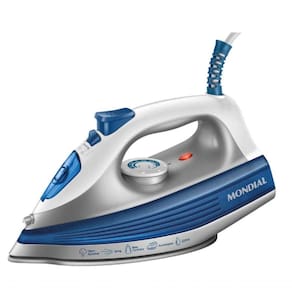 Ferro De Passar A Vapor Mondial Ceramic Turbo 1200w Azul 110V