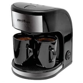 Cafeteira Black Compact Britania 250ml Com 2 Xicaras 220V