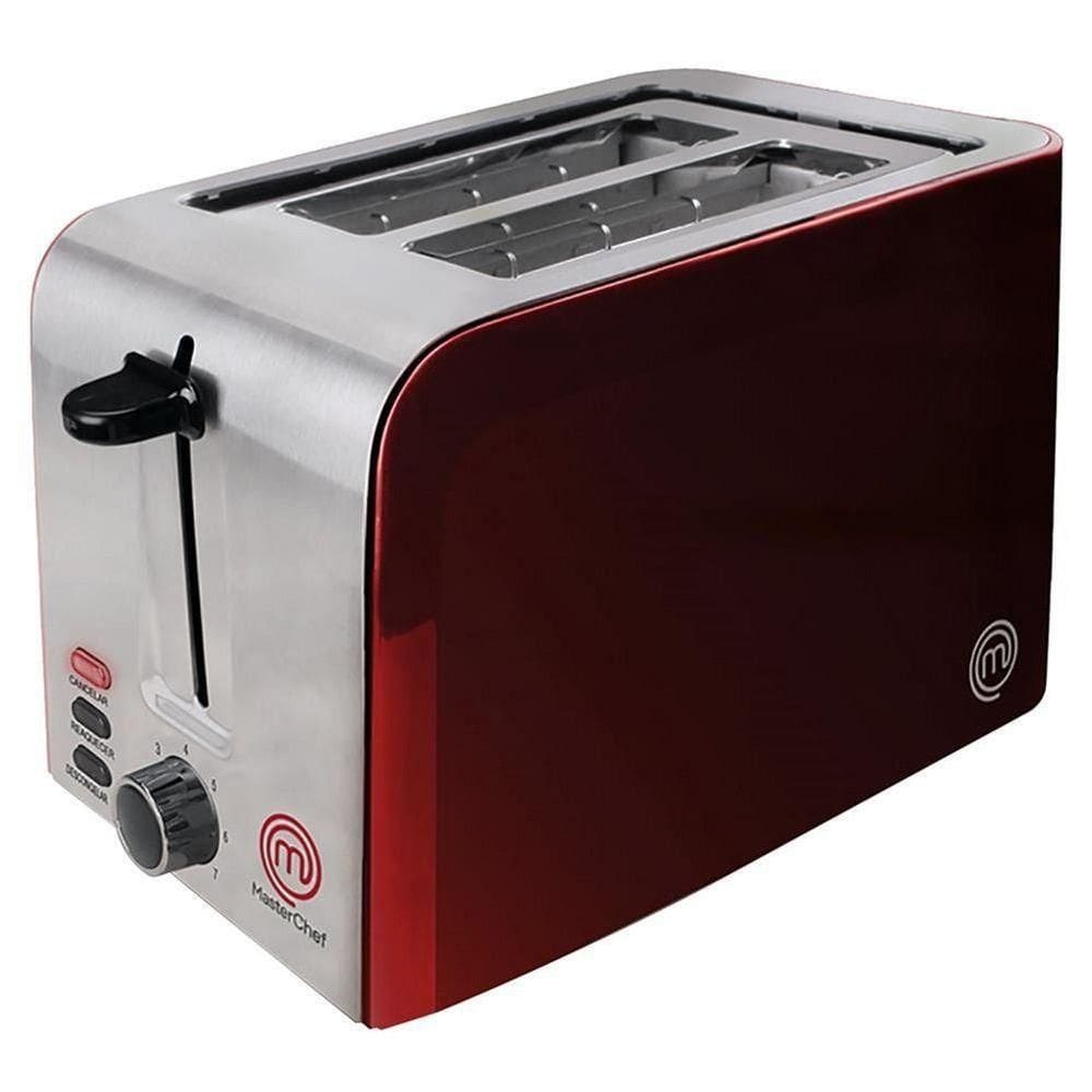 Torradeira Master Chef 730w Vermelha 220V 7 Niveis De Tostagem