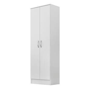 Sapateira Multiuso Oxford 2 Portas 5 Prateleiras 61x183cm-Branco-EdeCasaMoveis