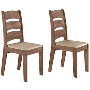 Conjunto com 02 Cadeiras de Jantar Mali Amendoa 51C