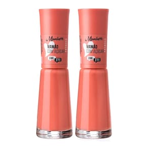 Kit 2 Esmalte Marchetti Cremoso Cor Mamão com Açúcar 271 com 8ml