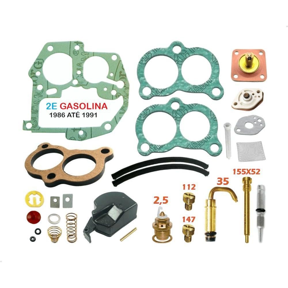 Kit Carburador+ Gicle Ipanema 1.8 2.0 89/91 Gasoli Brosol 2E