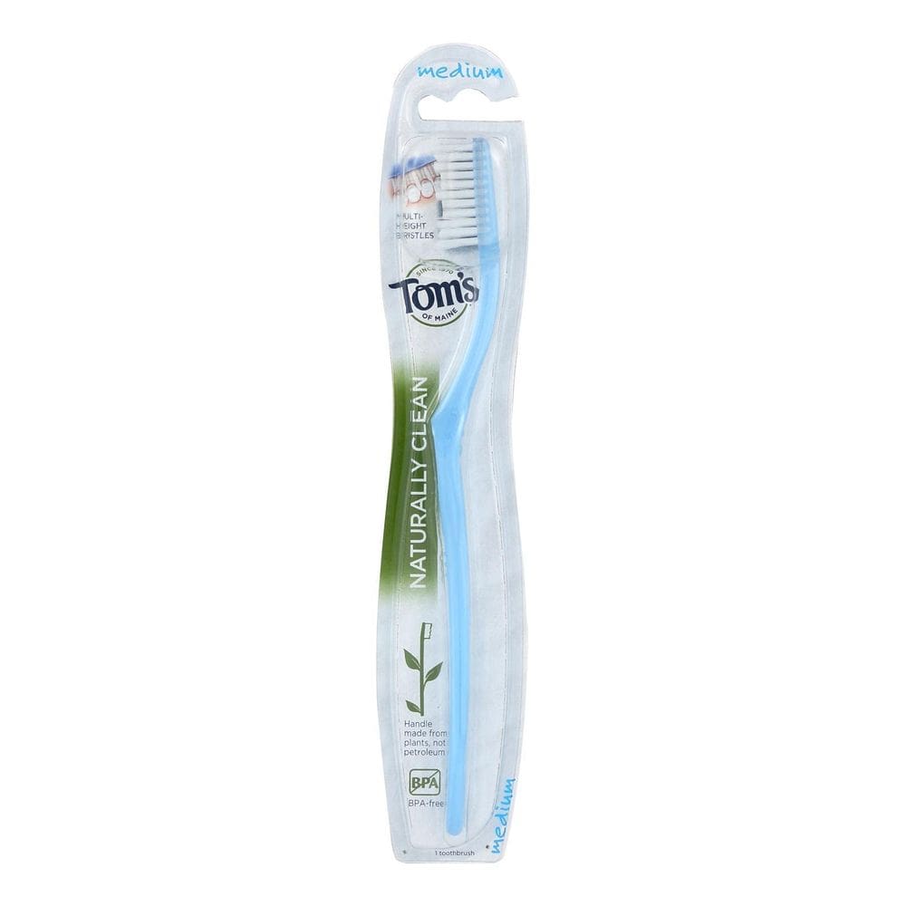 Escova de dentes Tom`s of Maine Naturally Clean Medium 6 unidades